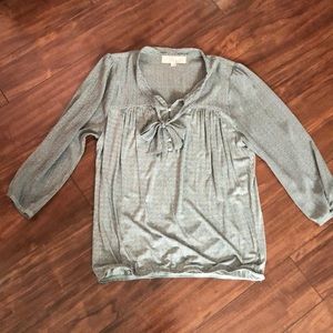 LOFT - Blouse with buttons and tie